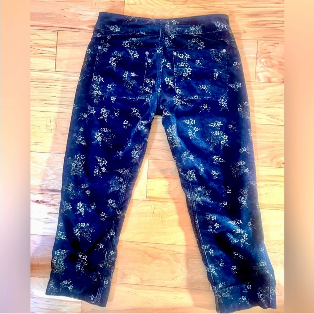 Anthropologie The Wanderer Mid Rise Pilcro Floral Corduroy Pant - Picture 2 of 6